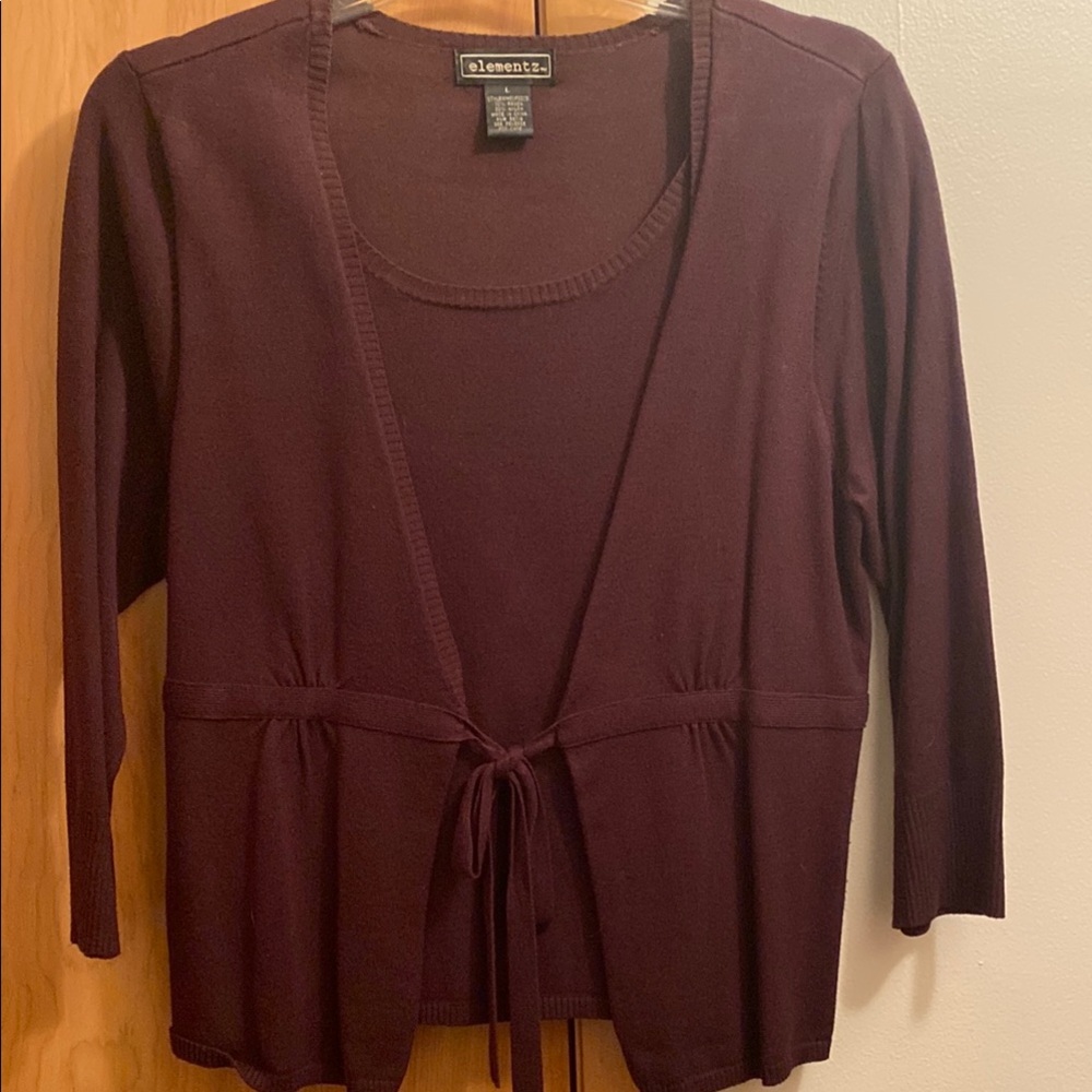 Elementz Deep Burgundy Knitwear